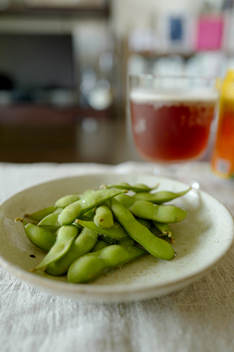 枝豆とビール